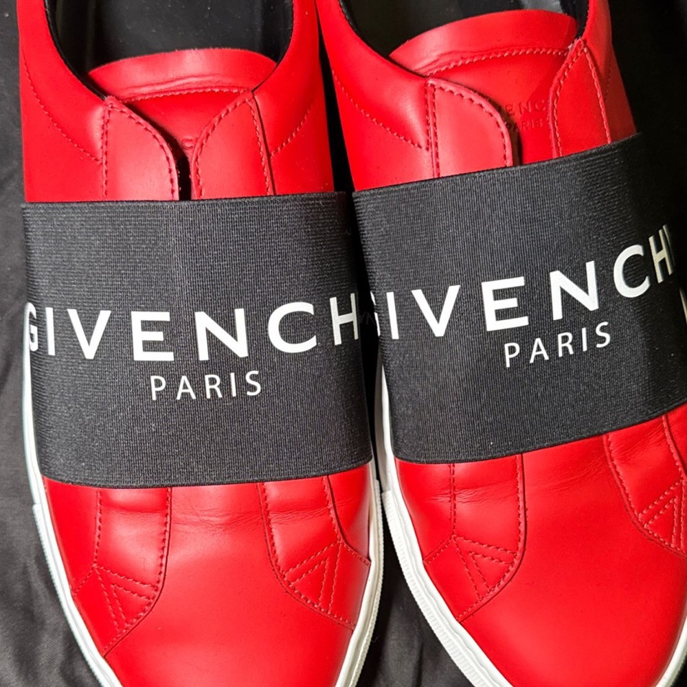 Givenchy Red and Black Sneakers Bold Design